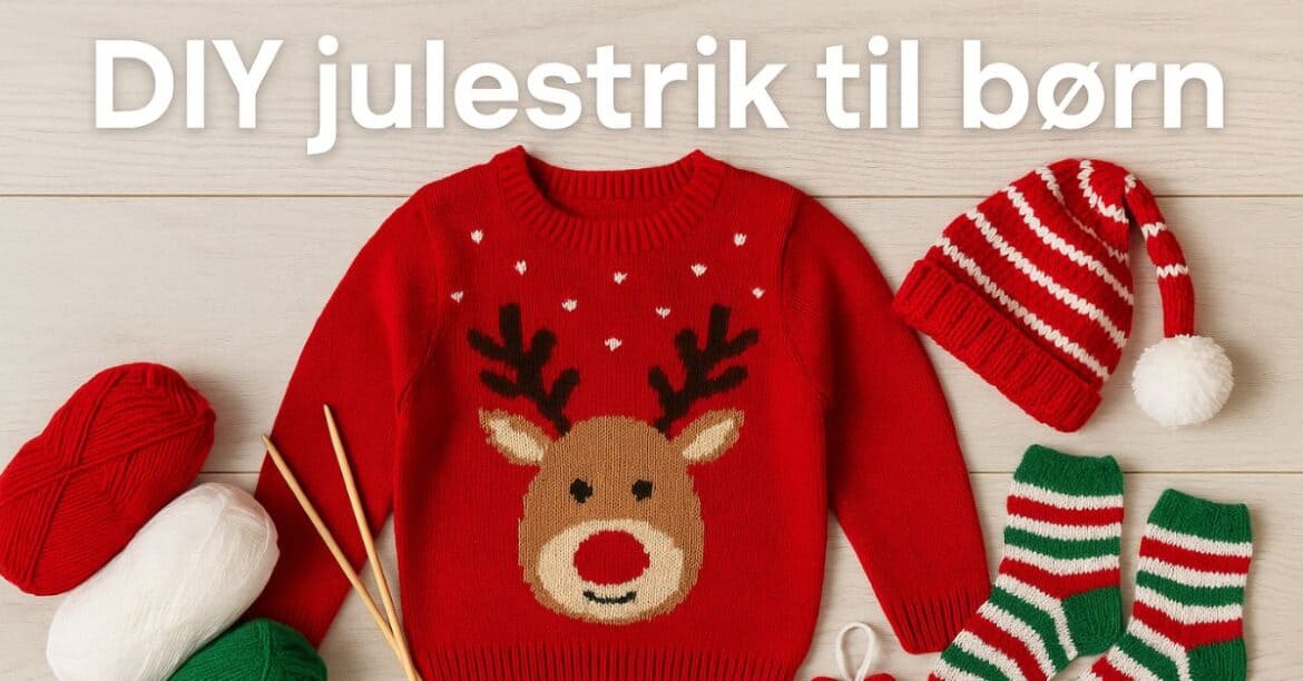 DIY julestrik til børn DIY julestrik til børn