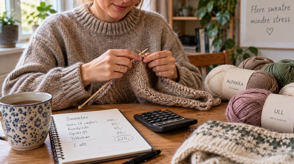 Hvad koster det egentlig at strikke en sweater
